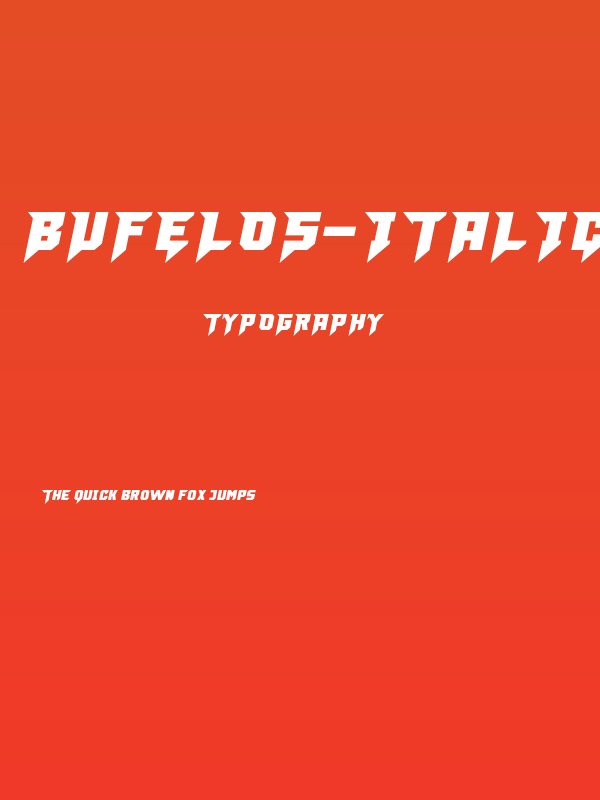 Bufelos-Italic Poster