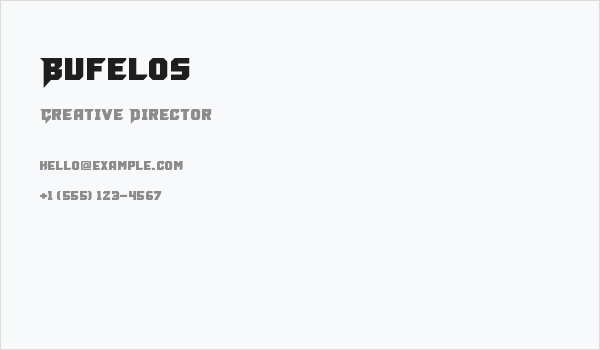 Bufelos Business Card