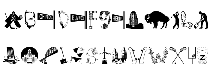 BuffalO Font LOWERCASE