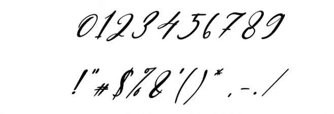 Buffallow Italic Font OTHER CHARS