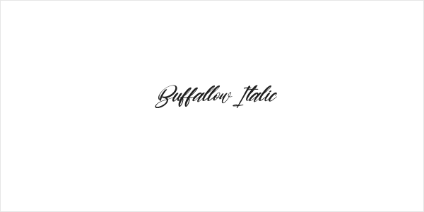 Buffallow Italic Logo