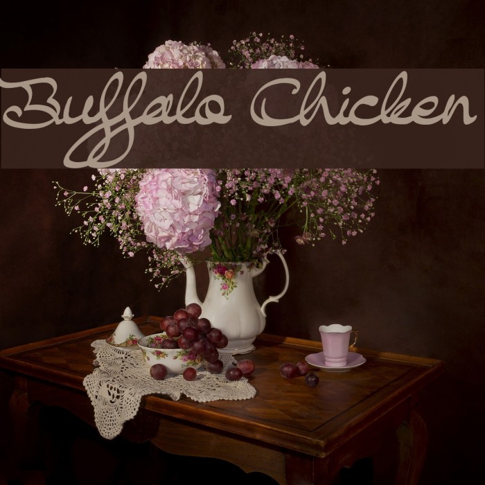 Buffalo Chicken Font examples