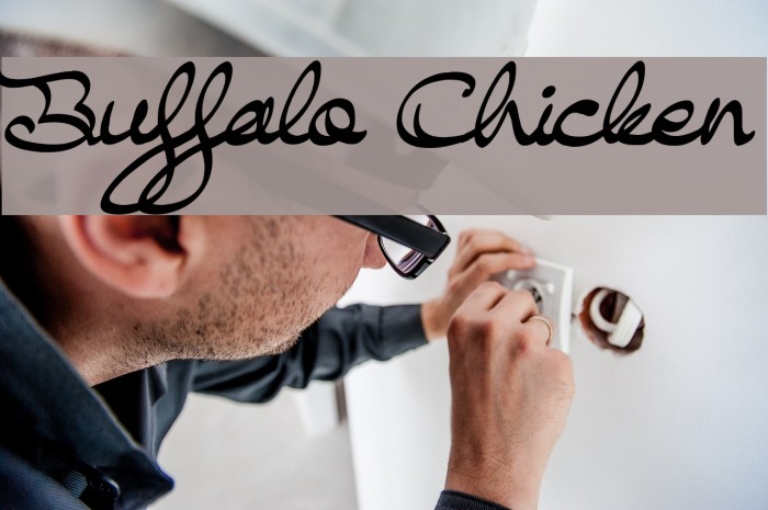 Buffalo Chicken Font examples