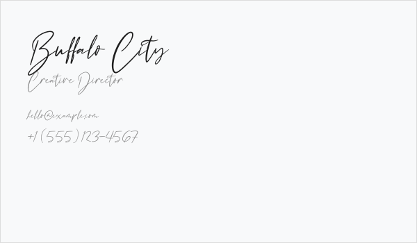 Buffalo City Business Card