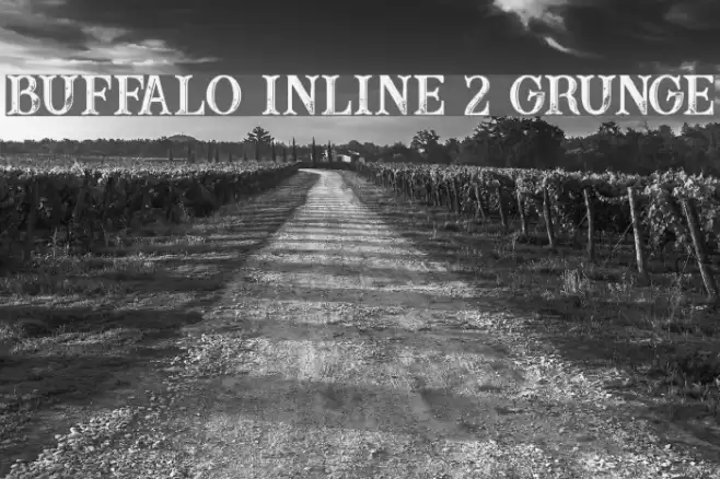 Buffalo Inline 2 Grunge Font examples
