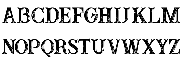 Buffalo Inline 2 Grunge Font LOWERCASE