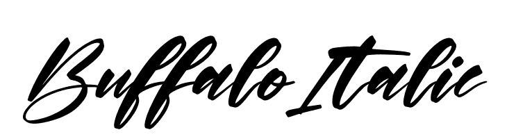 Buffalo Italic  フリーフォントのダウンロード