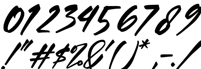 Buffalo Italic Font OTHER CHARS