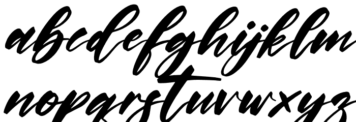 Buffalo Italic Font LOWERCASE