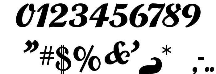 Buffalo Nickel Font OTHER CHARS