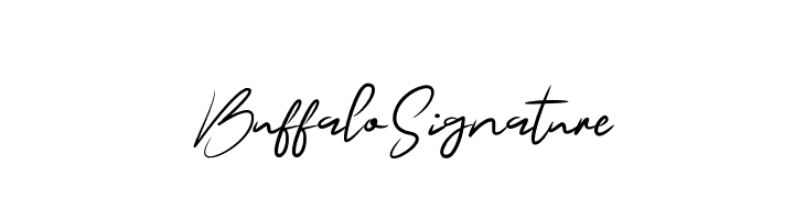 BuffaloSignature  Frei Schriftart Herunterladen