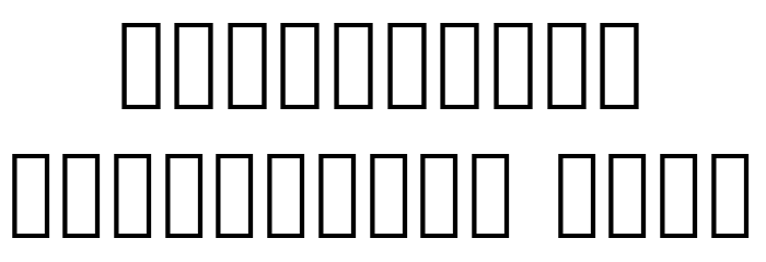 BuffaloSignature Font OTHER CHARS