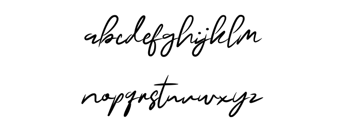 BuffaloSignature Font LOWERCASE