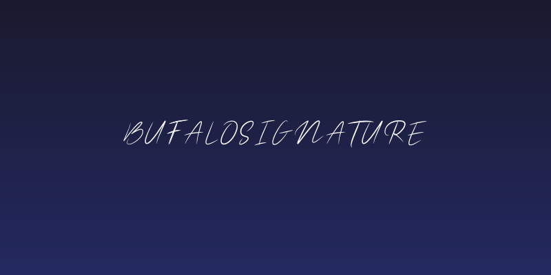 BuffaloSignature Social Header