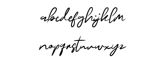 BuffaloSignature Font LOWERCASE