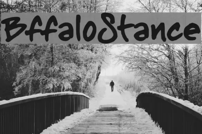 BuffaloStance Font examples