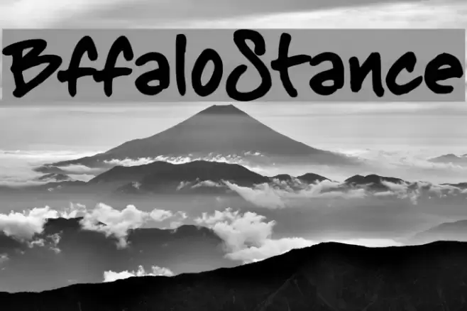 BuffaloStance Font examples