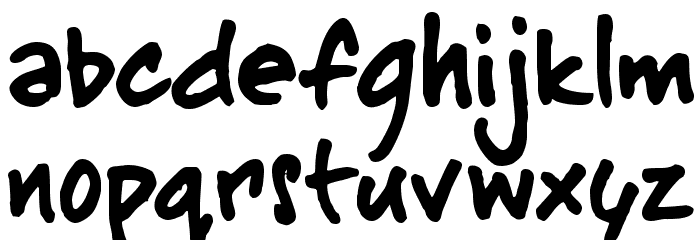 BuffaloStance Font LOWERCASE