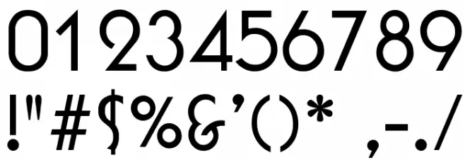 BufferFiveOpti-Bold Font OTHER CHARS