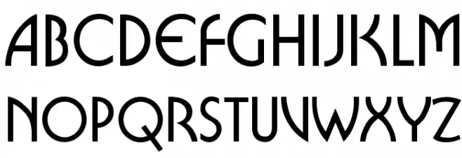 BufferFiveOpti-Bold Font Litere mari