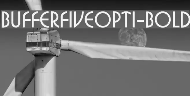 BufferFiveOpti-Bold Font examples