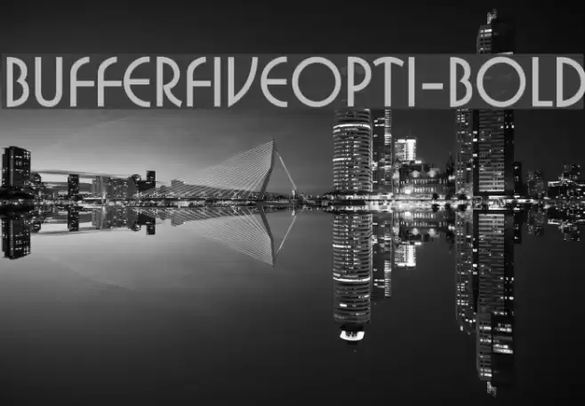 BufferFiveOpti-Bold Font examples
