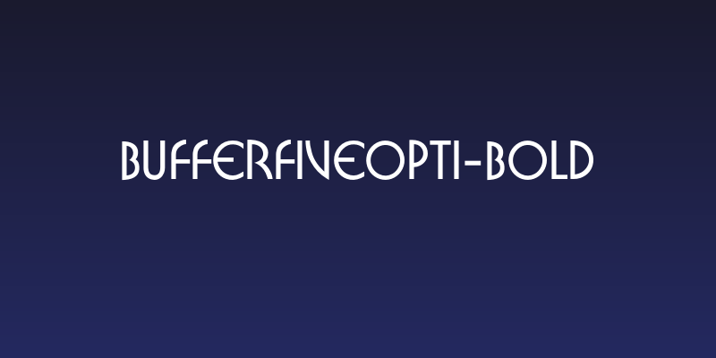 BufferFiveOpti-Bold Social Header