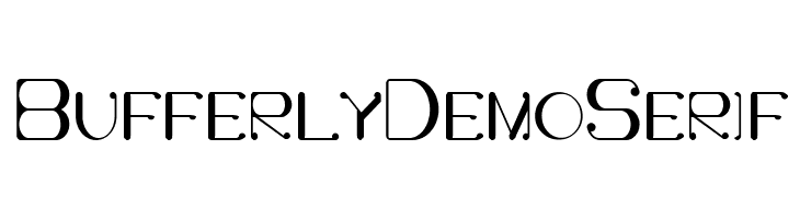 Bufferly Demo Serif  les polices de caractères gratuit tlcharger