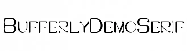 Bufferly Demo Serif  免费字体下载