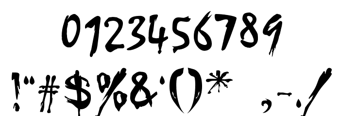 Buffied Font OTHER CHARS