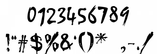 Buffied Font OTHER CHARS