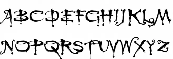 Buffied Schriftart Groß