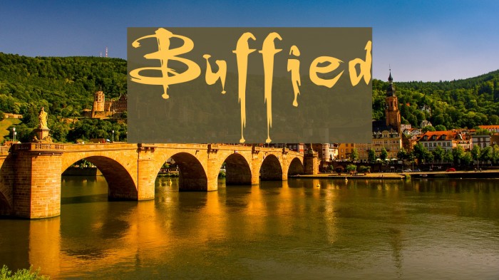 Buffied Font examples