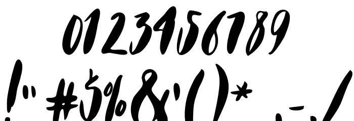 Buffy Font OTHER CHARS