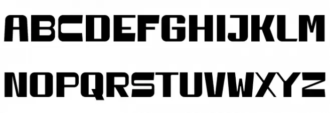 Bufs PERSONAL USE フォント 大文字