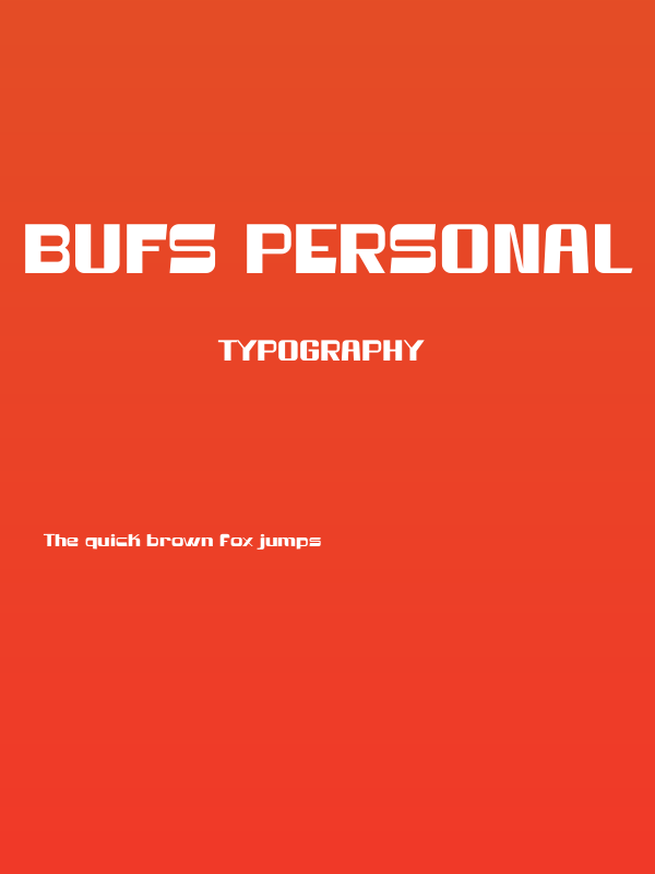 Bufs PERSONAL USE Poster