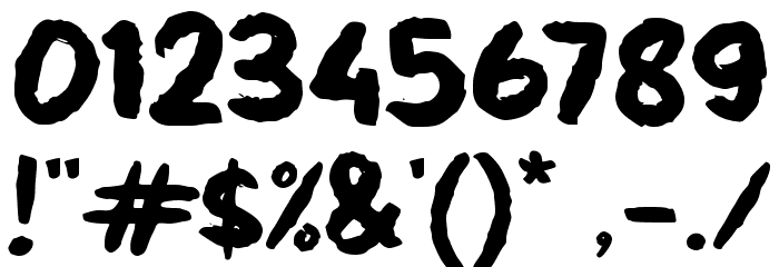 Bug Busting Font OTHER CHARS
