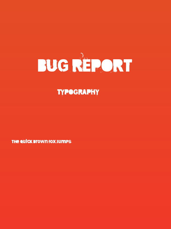 Bug Report Poster