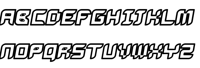 Bug2K Oblique フォント 小文字