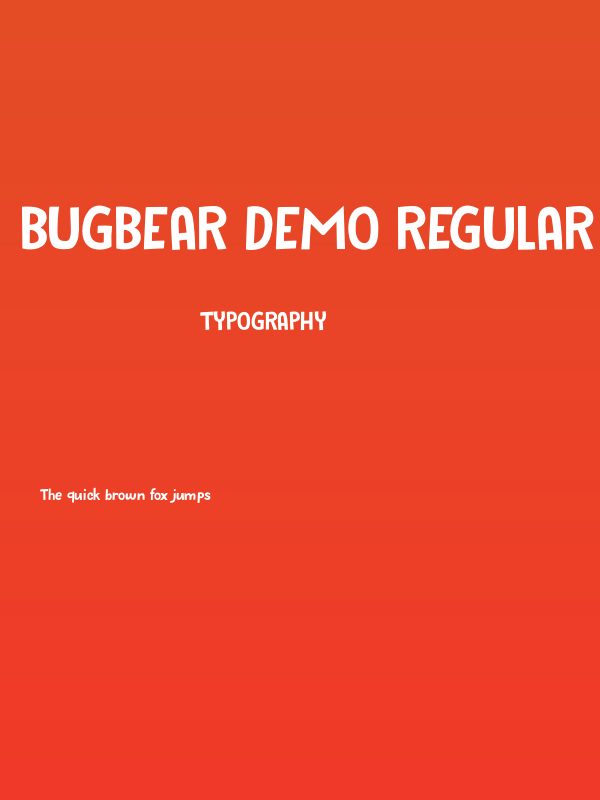 Bugbear DEMO Regular Poster