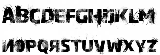 Bugeater Font UPPERCASE