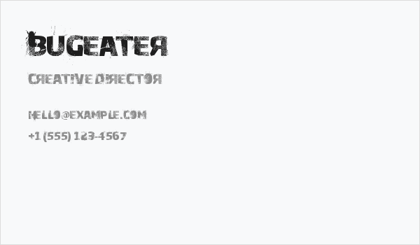 Bugeater Business Card