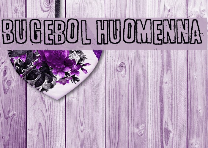 Bugebol huomenna Font examples