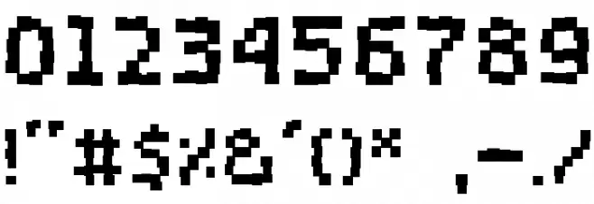BuggedBit Font OTHER CHARS