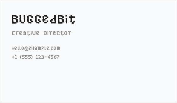 BuggedBit Business Card