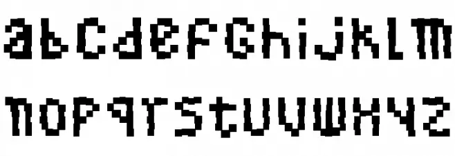 BuggedBit Font LOWERCASE