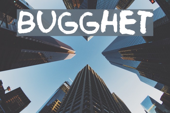 Bugghet Font examples
