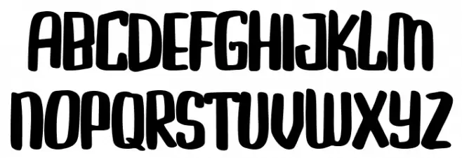 Buggiel Regular Font Litere mari