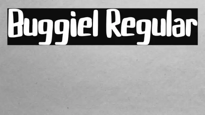 Buggiel Regular Caratteri examples