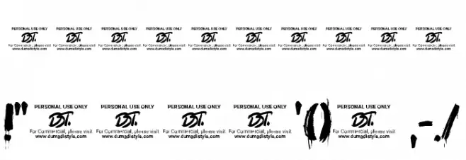 Buggy Trick Font OTHER CHARS